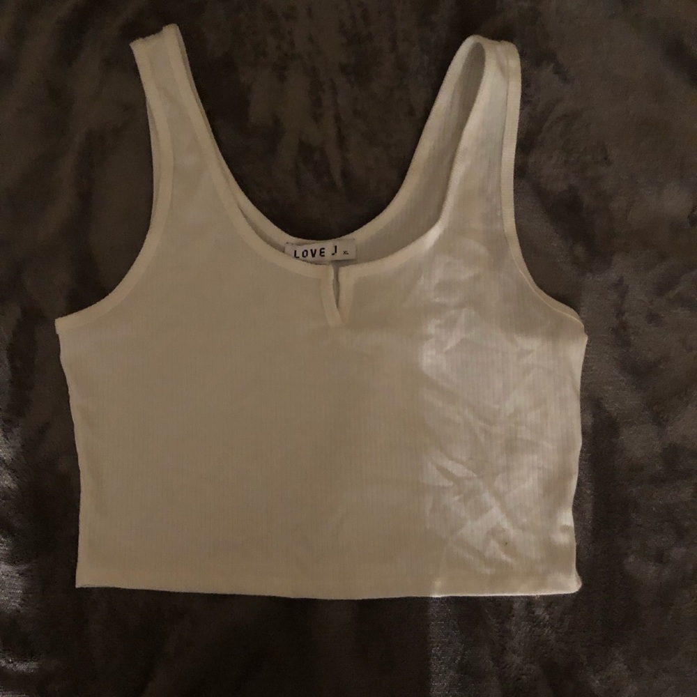 Plain White Crop Top